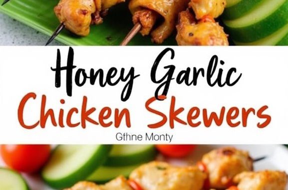 honey garlic chicken skewers recipe