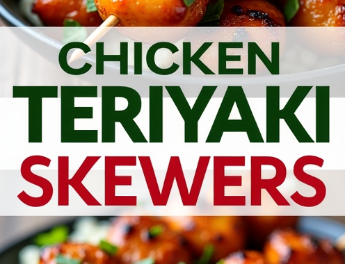 chicken teriyaki skewers