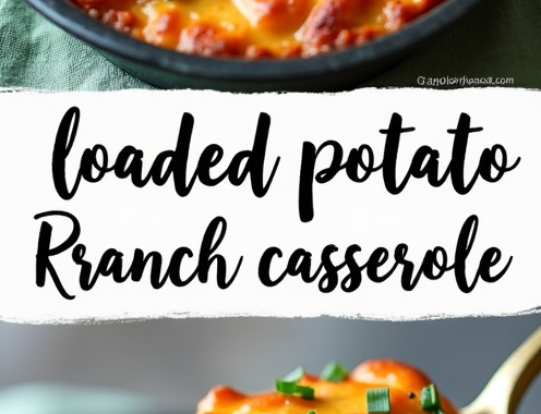 loaded potato ranch chicken casserole recipe